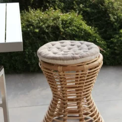 Galette de chaise ronde matelassée VALAYANS
