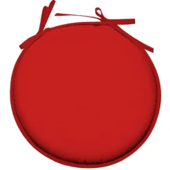 Galette de chaise ronde unie aux multiples couleurs