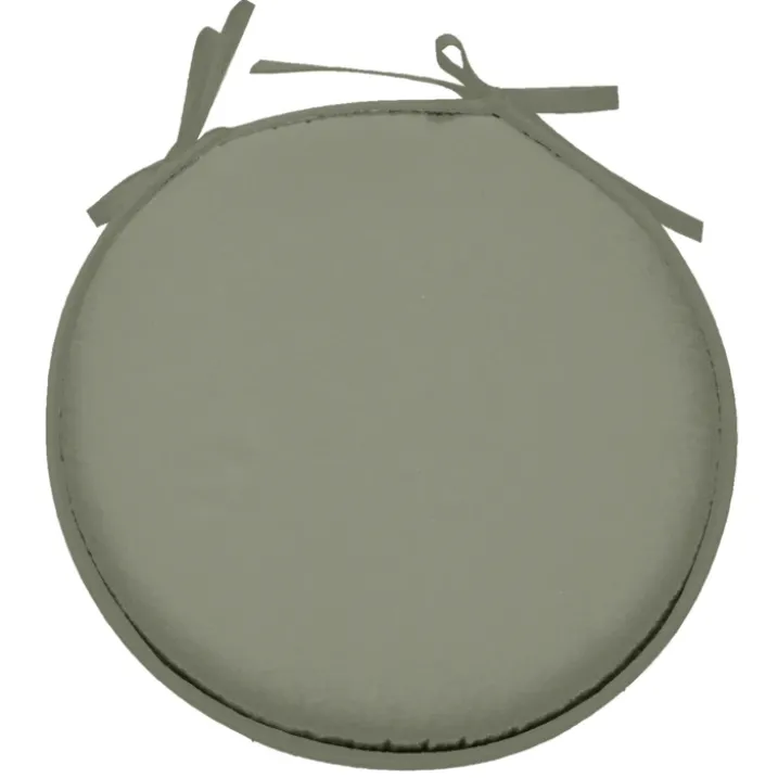 Galette de chaise ronde unie aux multiples couleurs