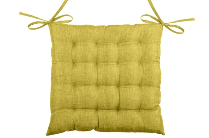 Galette de chaise unie en 16 points