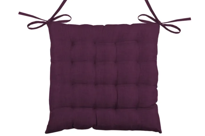 Galette de chaise unie en 16 points