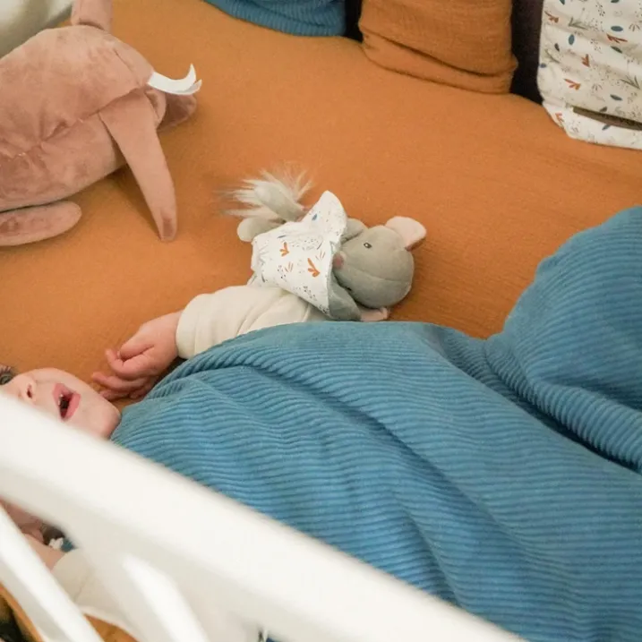Gigoteuse bébé chaude sans manches en velours