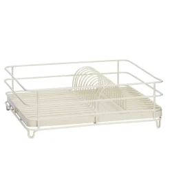 Égouttoir à vaisselle en fer avec range-assiettes