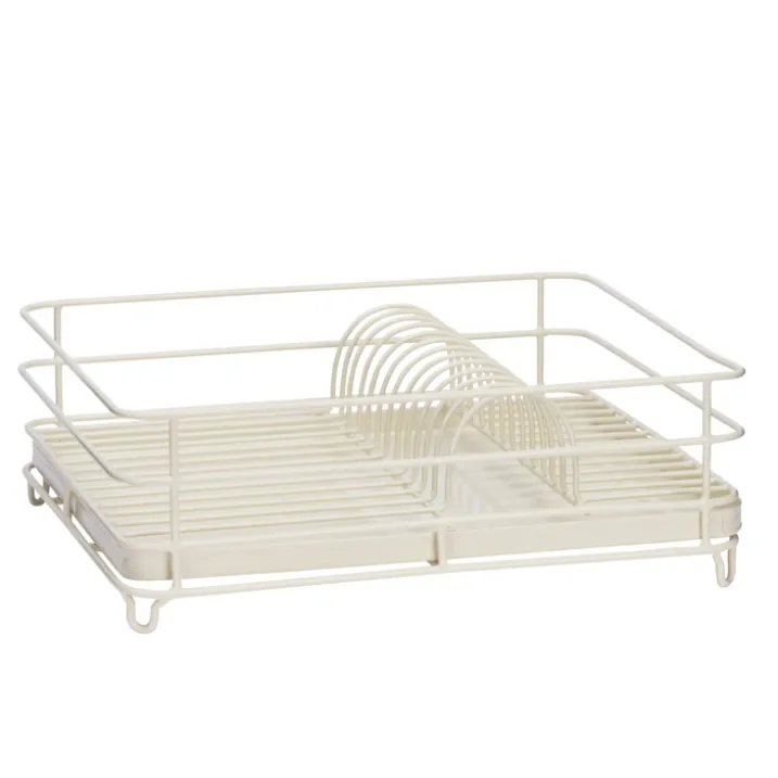 Égouttoir à vaisselle en fer avec range-assiettes