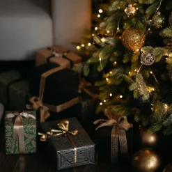 Guirlande de Noël brins et petits ronds