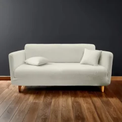 Housse de canapé extensible bouclette