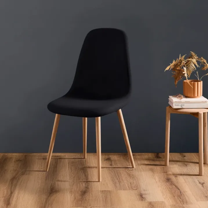 Housse de chaise scandinave extensible unie