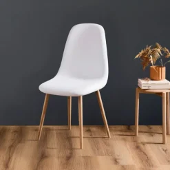 Housse de chaise scandinave extensible unie