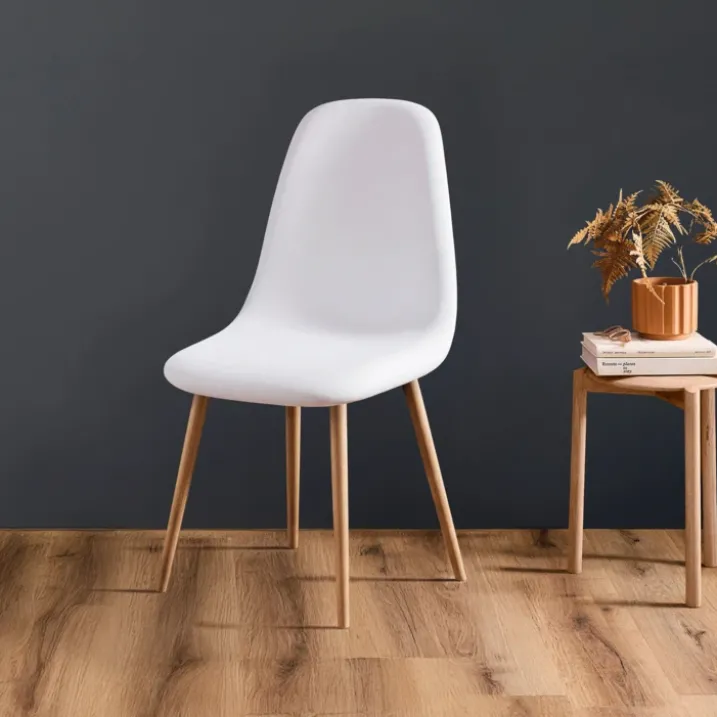 Housse de chaise scandinave extensible unie