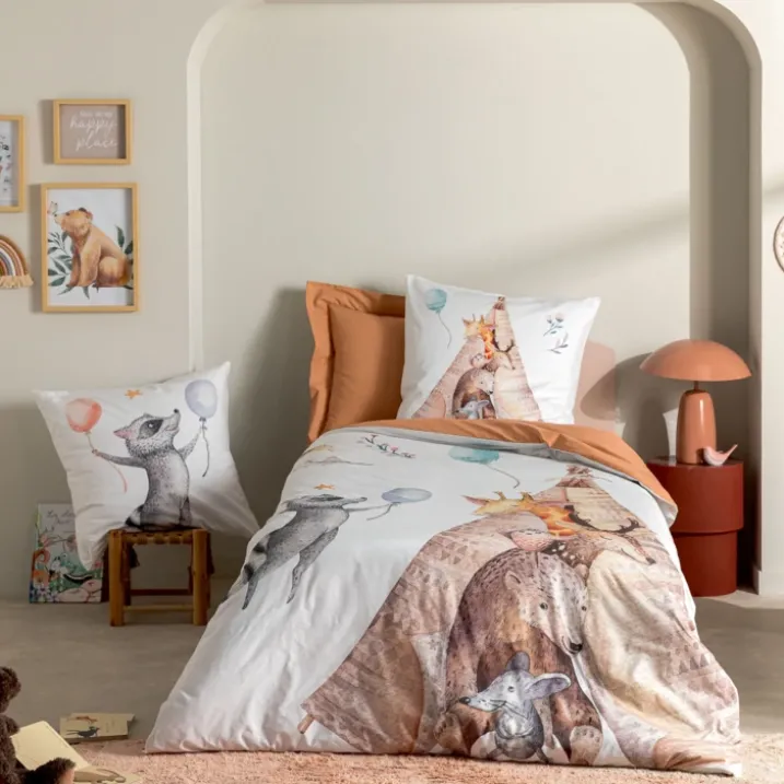 Housse de couette animaux de la fôret