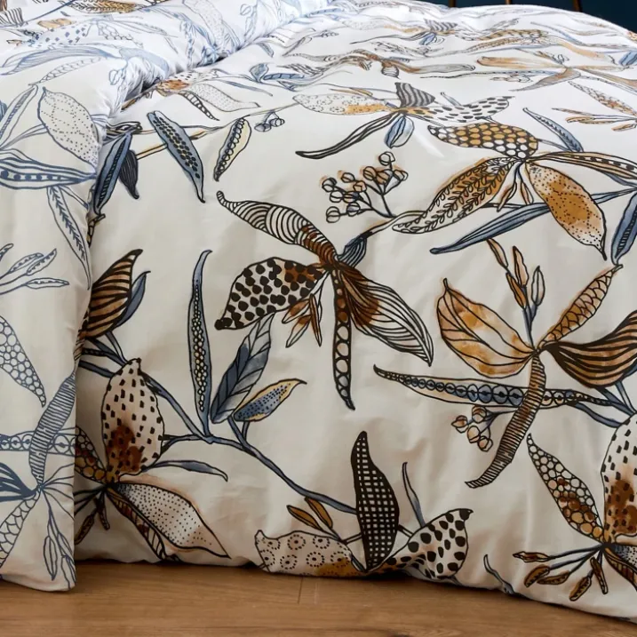 Housse de couette aux fleurs exubérantes