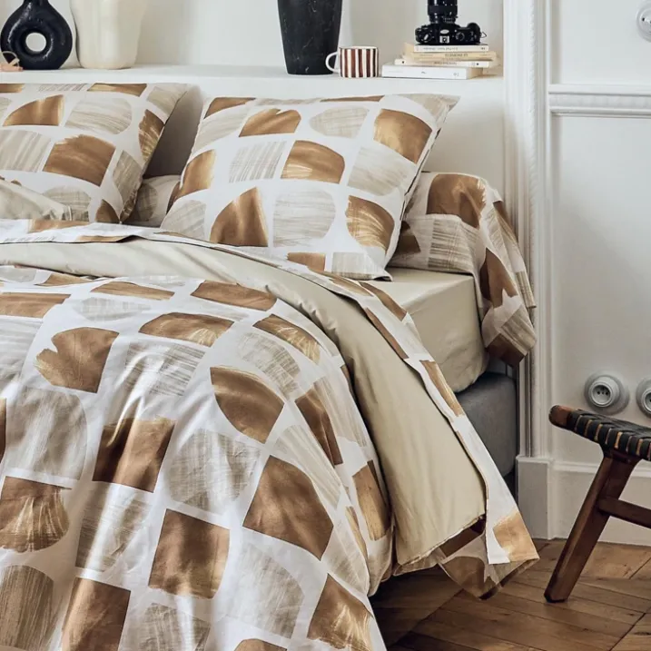 Housse de couette coton graphique