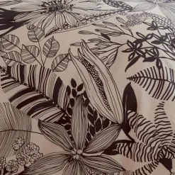 Housse de couette en percale aux impressions noires