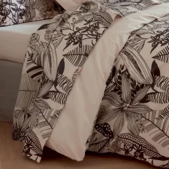 Housse de couette en percale aux impressions noires