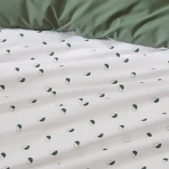 Housse de couette en percale au style géométrique