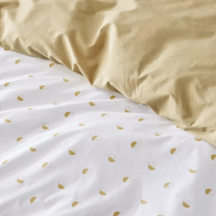 Housse de couette en percale au style géométrique