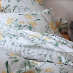 Housse de couette percale de coton floral