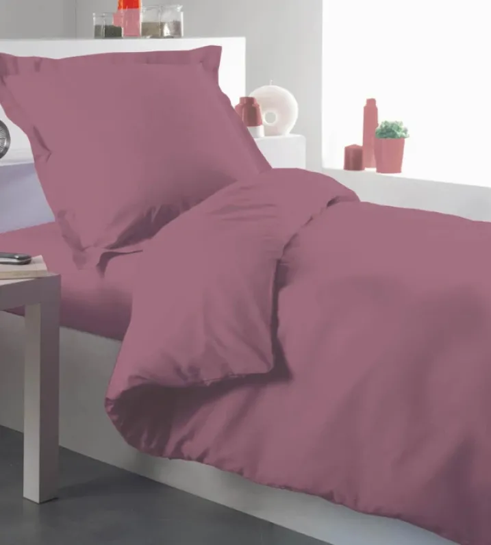 Housse de couette percale 140 x 200 cm unie