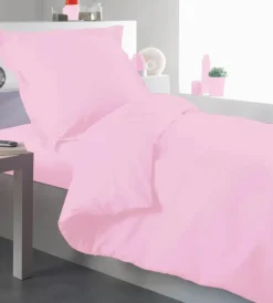 Housse de couette percale 140 x 200 cm unie