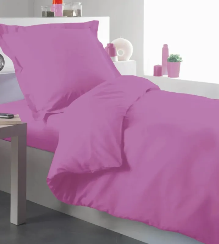 Housse de couette percale 140 x 200 cm unie