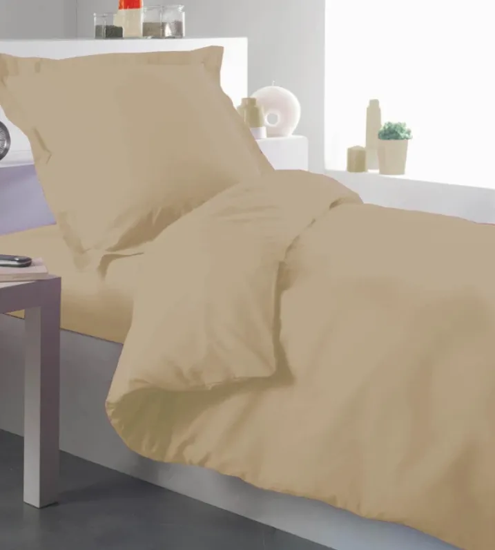 Housse de couette percale 140 x 200 cm unie