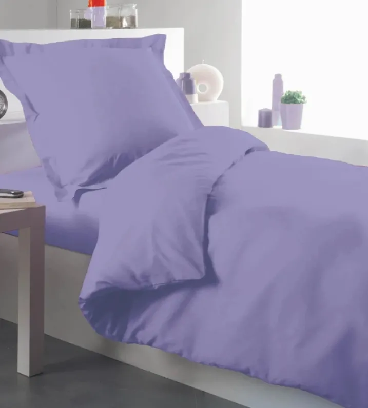 Housse de couette percale 140 x 200 cm unie