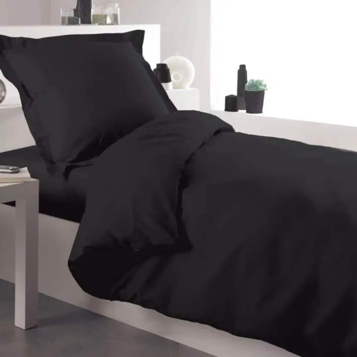 Housse de couette percale 140 x 200 cm unie