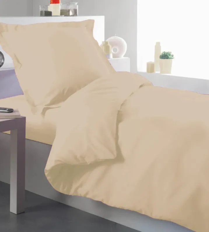 Housse de couette percale 140 x 200 cm unie
