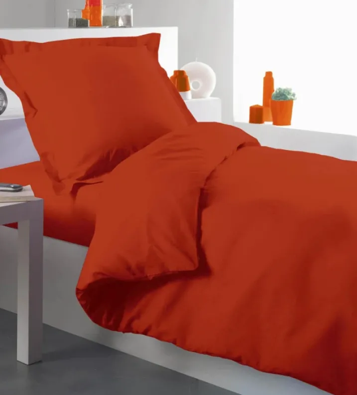 Housse de couette percale 140 x 200 cm unie