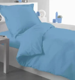 Housse de couette percale 140 x 200 cm unie
