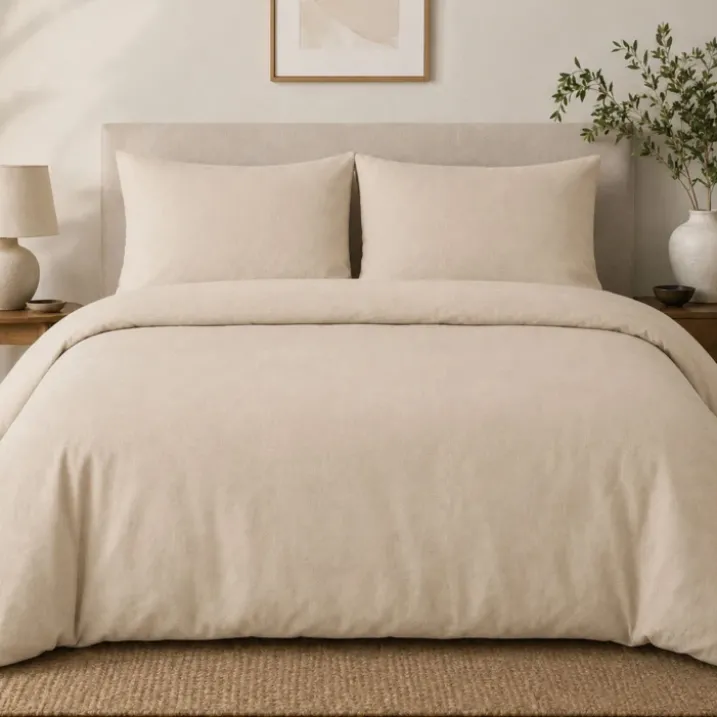 Housse de couette percale 240 x 220 cm unie