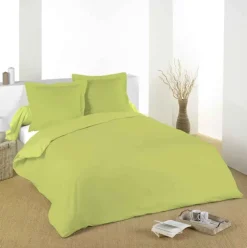 Housse de couette unie en coton