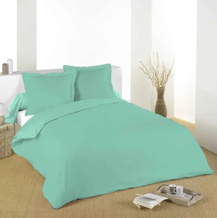 Housse de couette unie en coton