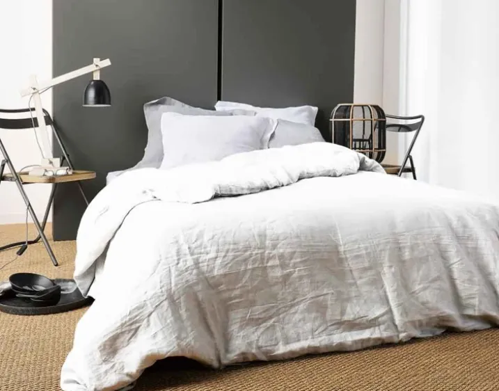 Housse de Couette Unie en Lin
