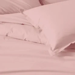 Housse de couette unie en percale de coton