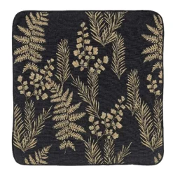 Housse de coussin aux feuillages divers
