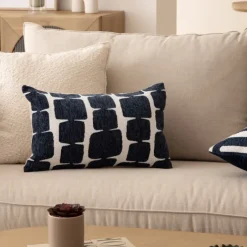 Housse de coussin chenille design