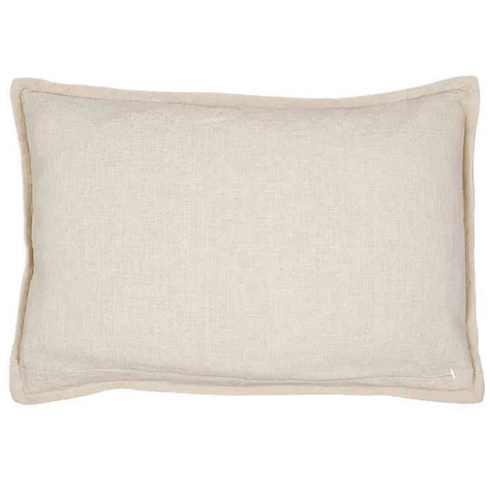 Housse de coussin 100% coton rayures rustiques LOURMARIN