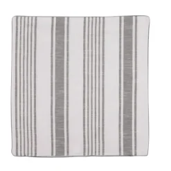 Housse de coussin effet rayures d'antan
