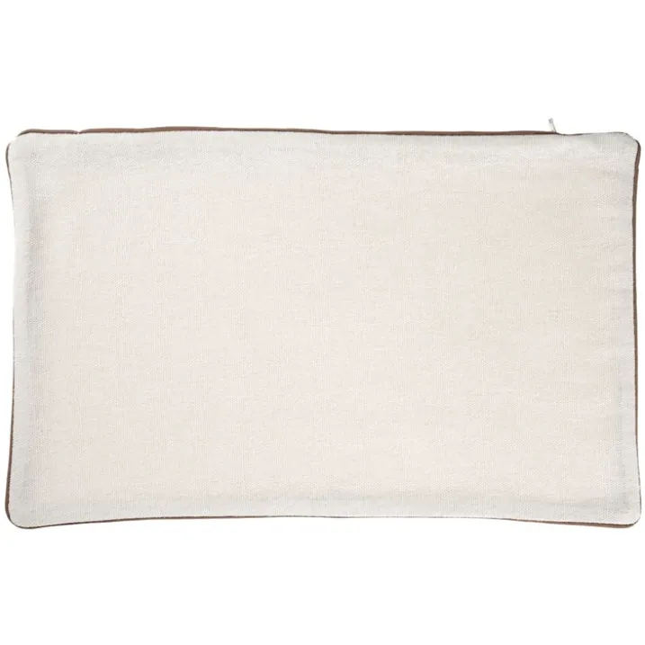 Housse de coussin en coton et chanvre