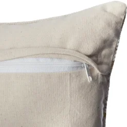 Housse de coussin ethnique et or