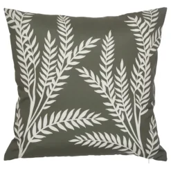 Housse de coussin extérieur motif végétal