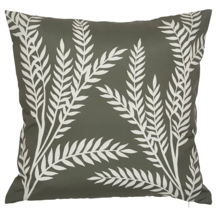 Housse de coussin extérieur motif végétal
