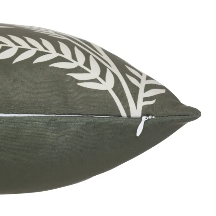Housse de coussin extérieur motif végétal