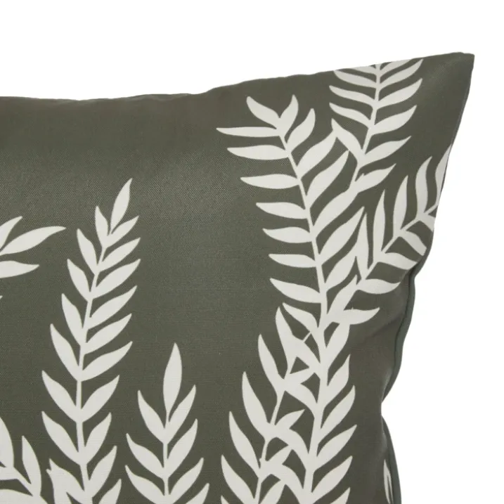 Housse de coussin extérieur motif végétal