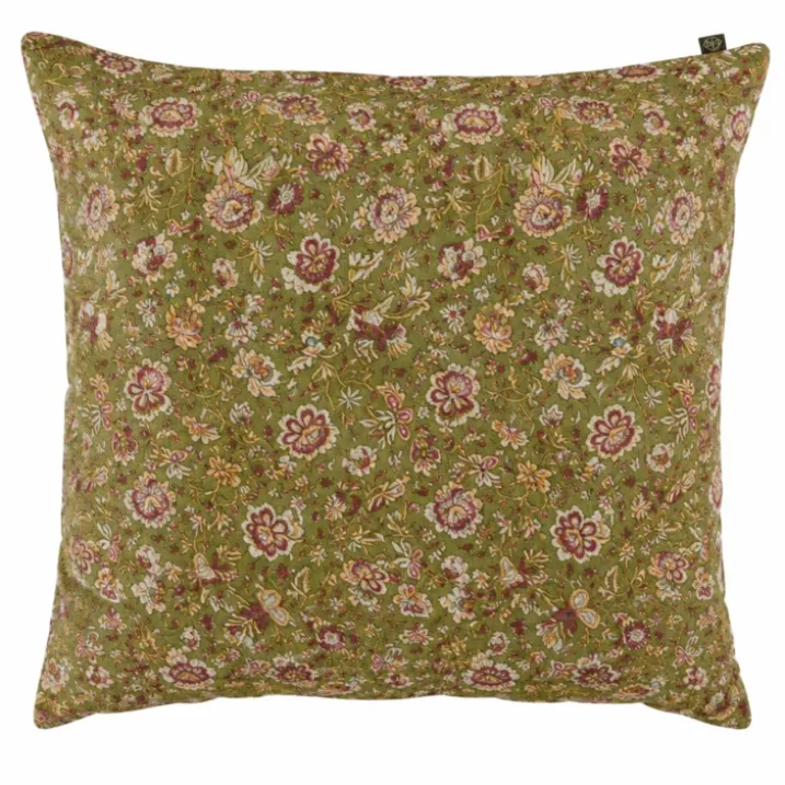 Housse de coussin floral en lin lavé SAMARA HAOMY