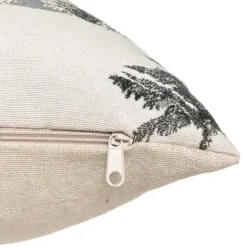 Housse de coussin jacquard exotique