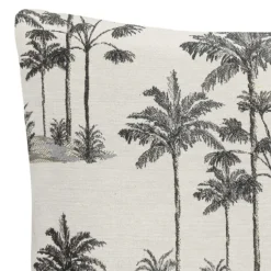Housse de coussin jacquard exotique
