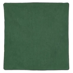 Housse de coussin passepoilée effet velours