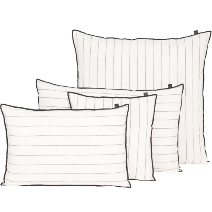 Housse de coussin rayé en lin CALVI HAOMY